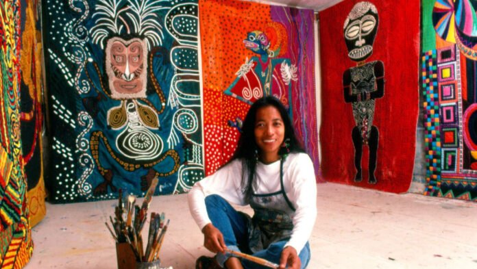 Pacita Abad - a Filipino contemporary artist. (Image from pacitabad.com) Pacita Abad - a Filipino contemporary artist. (Image from pacitabad.com)