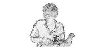 Indonesia – Bali – Man With Fighting Cock – 2ccc