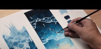 WATERCOLOR TUTORIAL // How to Paint Waves