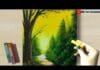 Soft Pastel Drawing – Creative way Blending technique Realistic Forest Landscape (step by step).