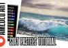 How to paint sea in soft pastels | Kate Amedeo