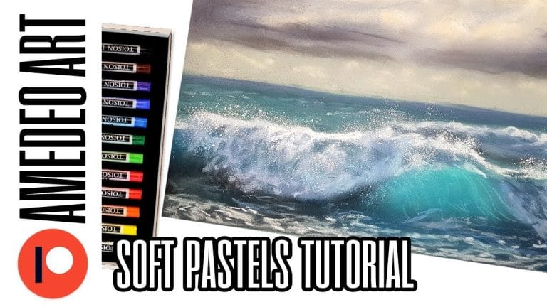 How to paint sea in soft pastels | Kate Amedeo