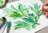 HOW TO PAINT REALISTIC GREEN LEAVES 🍃 Advanced + Beginner-Friendly Watercolor Techniques