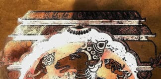 India – Odisha – Puri – (Raghurajpur – The Heritage Village) – Wall Painting Of Hayagriva – 8d