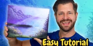 Paint Like Bob Ross BUT With Acrylic Paint!