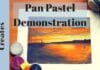 how to paint a sunset seascape with pan pastels