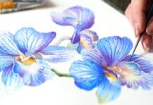 Powerful Watercolor Technique (Most Tutorials Ignore) 💙 Blue Orchids
