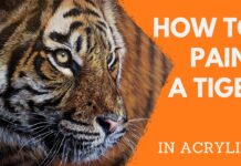 How To Paint a Tiger | Acrylic Painting Tips