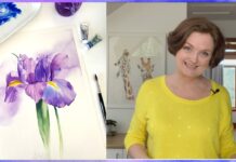 Iris Watercolor Painting – Techniques Explained ⚘