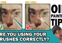 Are You Using your Brush CORRECTLY? 6 OIL PAINTING TIPS