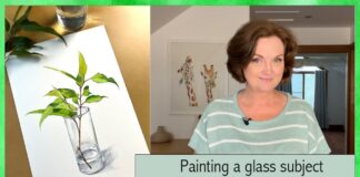 A Simple Watercolor Glass Vase Painting