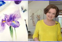 Iris Watercolor Painting – Techniques Explained ⚘