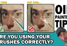 Are You Using your Brush CORRECTLY? 6 OIL PAINTING TIPS