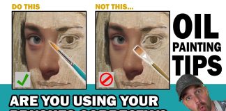 Are You Using your Brush CORRECTLY? 6 OIL PAINTING TIPS