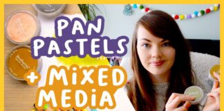 How to use pan pastels with mixed media | Tips & ideas 💛