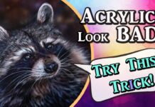 Use this to make acrylic paintings look like oil! #acrylicpainting