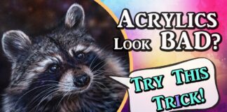Use this to make acrylic paintings look like oil! #acrylicpainting