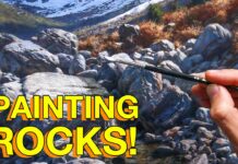 How to paint ROCKS in OILS – Landscape Painting Detail Techniques!